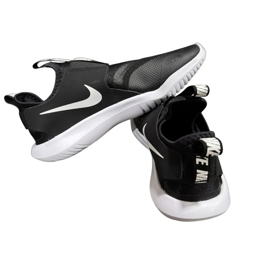 Nike Flex Runner GS Black White Sneakers Shoes 4Y Women's 5.5 to 6
